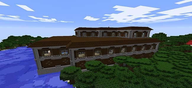 Manoir forestier dans Minecraft